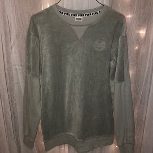 FINAL PRICE! 🖤 Vs PINK velvet sweatshirt